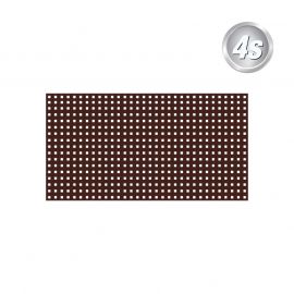 Alu naluknjana pločevina 20 x 20 mm - Komplet Belfast, barva: čokoladno rjava, širina x višina cm: 200 x 85