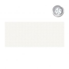 Alu naluknjana pločevina 20 x 20 mm - Komplet Belfast, barva: bela, širina x višina cm: 250 x 85