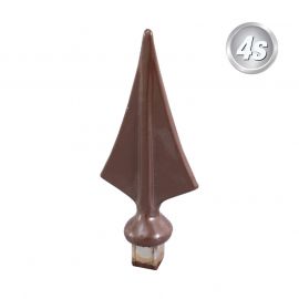 Alu okrasne kapice za profile - barva: čokoladno rjava, oblika: konica