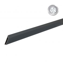 Alu lamelni profil 44 mm - barva: antracit, dolžina: 300 cm