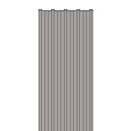 Trapezno ploščo / strešno ploščo 35/207/0,75 - 3300 x 1035 mm, barva: RAL 9006 bel aluminij