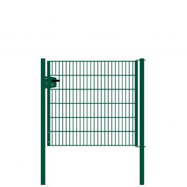 Vrata-žična rešetka David 1 - krilna, 137 cm široka - višina v cm: 123, širina v cm: 137, cinkano ali barvano: barvano zeleno