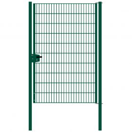 Vrata-žična rešetka David 1 - krilna, 137 cm široka - višina v cm: 203, širina v cm: 137, cinkano ali barvano: barvano zeleno
