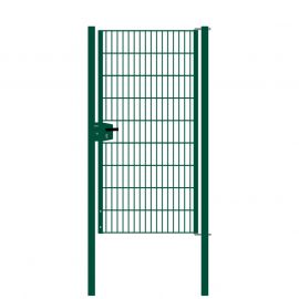 Vrata-žična rešetka David 1 - krilna, 97 cm široka - cinkano ali barvano: barvano zeleno, višina v cm: 183, širina v cm: 97, Teža v kg: 37,22