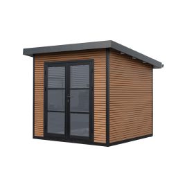 WPC vrtna hiška Naturhaus – dolžina: 223 cm, širina: 223 cm, višina: 225 cm, barva: videz lesa