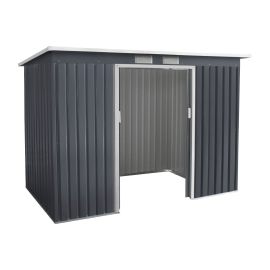 Hiška za orodje - Kompakt 3, barva: anthrazit, dolžina: 2770 mm, širina: 1300 mm, višina: 1730 mm