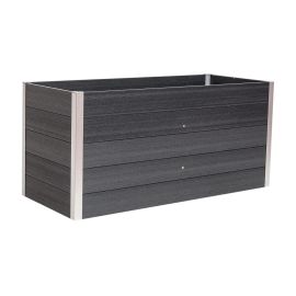 WPC visoka greda Nina – barva: temno siva, mere (D × Š × V): 160 × 70 × 75 cm
