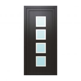 Hišna vrata iz umetne mase model Quattro – 1000 x 2100 mm (š x v) Odpiranje: znotraj desno – desno po DIN-u