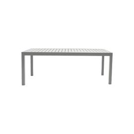 Vrtna miza Boston – nastavljiva po dolžini iz aluminija - barva: sivi aluminij, dolžina: 2000 / 2940 mm, širina: 900 mm, višina: 750 mm