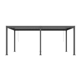 Pergola Dallas iz jekla in aluminija - barva: antracit, dolžina: 6000 mm, širina: 3000 mm, višina: 2500 mm