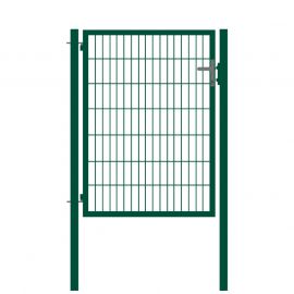 Vrata s cevnim okvirjem Basic 1-krilna - Opis: zeleno prevlečeno, svetla širina: ca. 87 cm, skupna širina: ca. 107 cm, višina: 143 cm