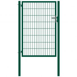 Vrata s cevnim okvirjem Basic 1-krilna - Opis: zeleno prevlečeno, svetla širina: ca. 87 cm, skupna širina: ca. 107 cm, višina: 163 cm