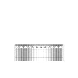 Okrasna ograja Barcelona – 251 cm dolžina - cinkano ali barvano: barvano antracit, višina v cm: 083, dolžina v cm: 251