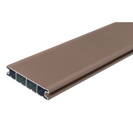 Deske za teraso iz aluminija - dolžina: 3000 mm, prerez: 144 x 27 mm, barva: rjava