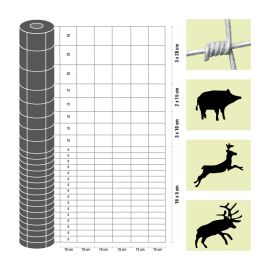Taurus – gozdarstvo, lahka izvedba - Višina: 200 cm,  Število vodoravnih žic: 25,  Teža: 53 kg