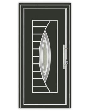 Vhodna vrata iz alu - Alu Star 4 antracit - 1100 x 2100 mm (š x v), odpiranje znotraj: desno