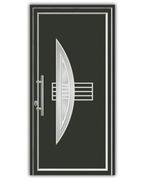 Vhodna vrata iz alu - Alu Star 5 antracit - 1100 x 2100 mm (š x v), odpiranje znotraj: levo