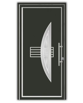 Vhodna vrata iz alu - Alu Star 5 antracit - 1100 x 2100 mm (š x v), odpiranje znotraj: desno