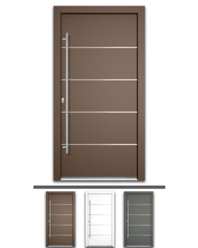 Vhodna vrata Alu Pro - Saturn - 1100 x 2100 mm (š x v) 