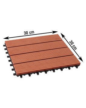 WPC ploščice za terase Amsterdam - prerez: 300 x 300 mm