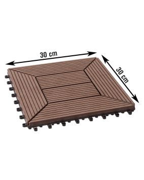 WPC ploščice za terase Helsinki - prerez: 300 x 300 mm
