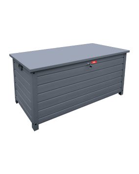Aluminijasta vrtna zaboj za shranjevanje 424 l – 1350 × 590 × 750 mm, antracit
