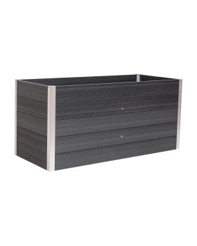 WPC visoka greda Nina – barva: temno siva, mere (D × Š × V): 160 × 70 × 75 cm