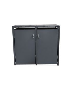 Boksi za posode za smeti / Hiške za orodje - barva: anthrazit, dolžina: 2350 mm, širina: 1000 mm, višina: 1300 mm 