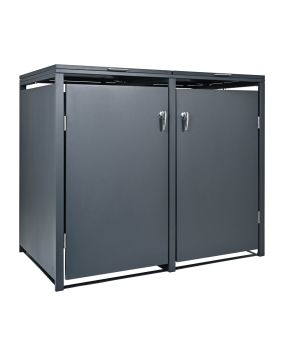 Boksi za posode za smeti / Hiške za orodje - barva: anthrazit, dolžina: 2350 mm, širina: 1000 mm, višina: 1300 mm 