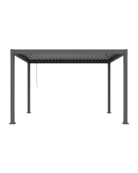 Pergola Dallas iz jekla in aluminija - barva: antracit, dolžina: 4000 mm, širina: 3000 mm, višina: 2500 mm
