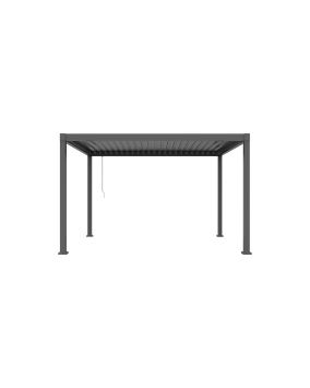 Pergola Dallas iz jekla in aluminija - barva: antracit, dolžina: 4000 mm, širina: 3000 mm, višina: 2500 mm