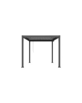 Pergola Dallas iz jekla in aluminija - barva: črna, dolžina: 3000 mm, širina: 3000 mm, višina: 2500 mm