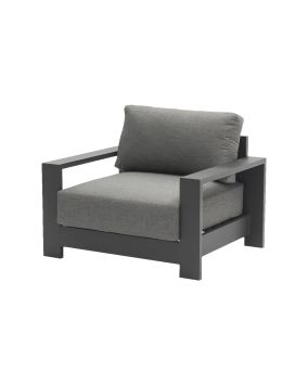 lounge foteljema London iz aluminija - barva: antracit, mere: 1010 x 840 x 670 mm