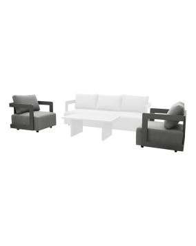 Lounge stol Porto – širina: 810 mm, globina: 865 mm, višina: 695 mm