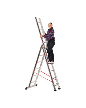 Alu večnamenske lestev 3-delna mod. S307
