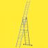 Alu večnamenska lestev 2. izbira - klini: 3 x 10, dolžina kot prislonska lestev (m): 2,84, dolžina kot A-lestev s podaljškom (m): 4,30, dolžina kot triidelna prislonska lestev (m): 6,21, delovna višina max. (m): 7,11
