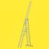 Alu večnamenska lestev 2. izbira - klini: 3 x 14, dolžina kot prislonska lestev (m): 4,00, dolžina kot A-lestev s podaljškom (m): 6,46, dolžina kot triidelna prislonska lestev (m): 9,00, delovna višina max. (m): 9,90