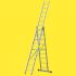 Alu večnamenska lestev 2. izbira - klini: 3 x 9, dolžina kot prislonska lestev (m): 2,56, dolžina kot A-lestev s podaljškom (m): 3,73, dolžina kot triidelna prislonska lestev (m): 5,36, delovna višina max. (m): 6,26