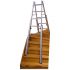 Euro-Profi A-lestev za uporabo na stopnicah Mod. S30576  - število prečk: 2 x 5, največja dolžina izvlečene lestve pribl. m: 1,55