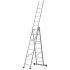 Euro-Profi večnamenska lestev Mod. S307  - število prečk: 3 x 8, dolžina lestve kot dvokraka lestev pribl. m: 2,33 m, dolžina lestve kot dvokraka lestev zvti?nim kosom pribl. m: 3,88 m, dolžina lestve kot 3-delna lestev pribl. m: 5,50 m, Proizvodnja: 2017