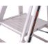 Klettermax Universal Plus aluminijasta podestna lestev Mod. UP826 – število stopnic: 7, dolžina lestve: 2,75 m, delovna višina: 3,45 m, višina podesta: 1,65 m, spodnja širina: 0,73 m, izteg: 1,50 m