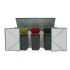Boksi za posode za smeti / Hiške za orodje - barva: anthrazit, dolžina: 2350 mm, širina: 1000 mm, višina: 1300 mm 