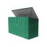 Boksi za posode za smeti / Hiške za orodje - barva: zelena, dolžina: 2350 mm, širina: 1000 mm, višina: 1300 mm 