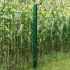 Ograjni steber model U - cinkano ali barvano: barvano zeleno, za višino ograje v cm: 43, dolžina v cm: 45, pritrdilne točke: 2