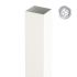 Alu steber 100 x 100 x 4 mm - barva: bela, dolžina: 150 cm