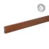 Alu prečne deske - 80 x 20 mm - barva: rjava, dolžina: 100 cm, višina: 8 cm