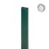 Alu prečne deske - 80 x 20 mm - barva: zelena, dolžina: 300 cm, višina: 8 cm