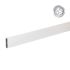 Alu prečne deske - 80 x 20 mm - barva: siva, dolžina: 250 cm, višina: 8 cm