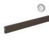 Alu prečne deske - 80 x 20 mm - barva: čokoladno rjava, dolžina: 250 cm, višina: 8 cm
