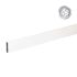 Alu prečne deske - 80 x 20 mm - barva: bela, dolžina: 250 cm, višina: 8 cm